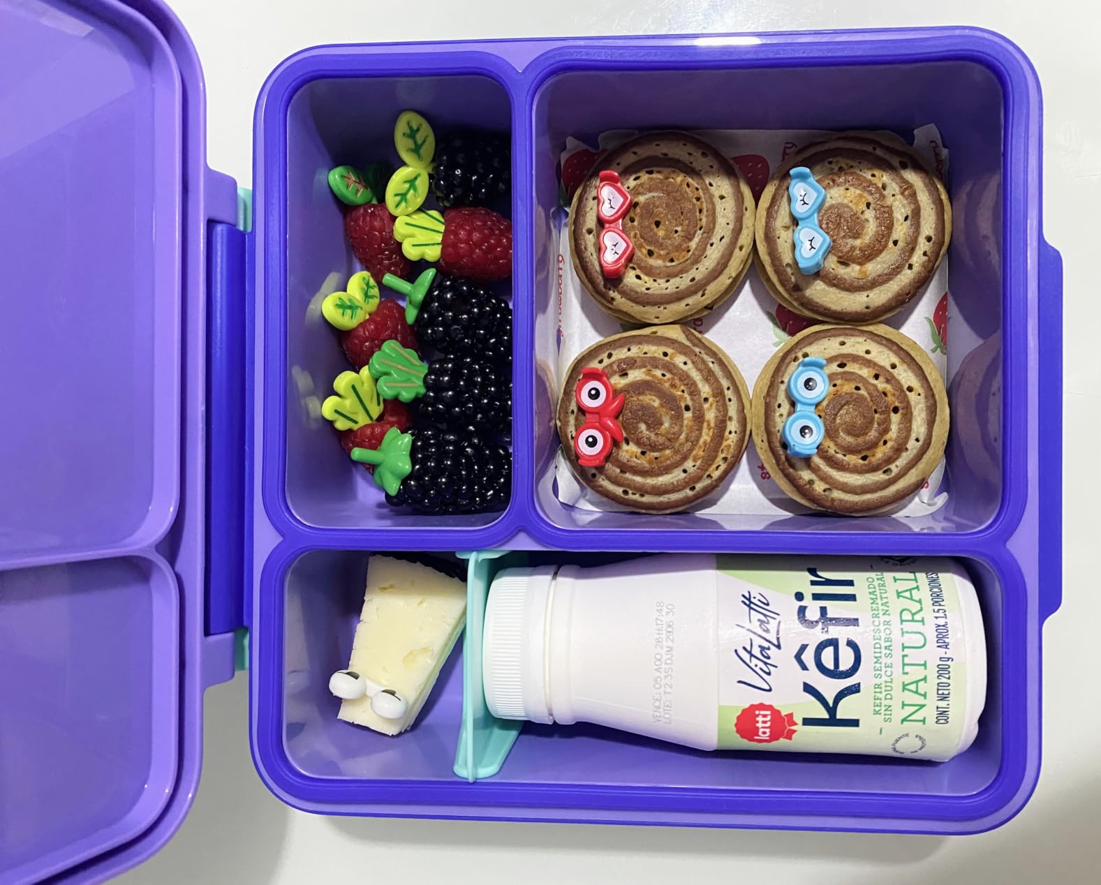 Omie OmieBox Kids Insulated Leakproof Bento Lunch Box with Food Jar (Blue Sky) customer photo 1