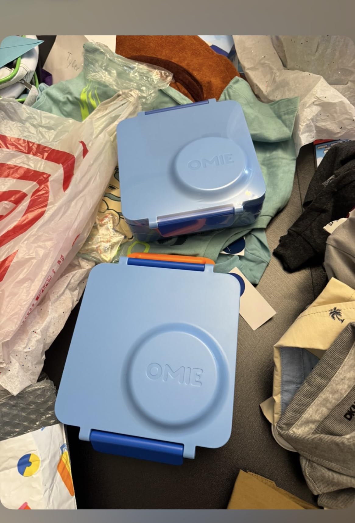 Omie OmieBox Kids Insulated Leakproof Bento Lunch Box with Food Jar (Blue Sky) customer photo 2