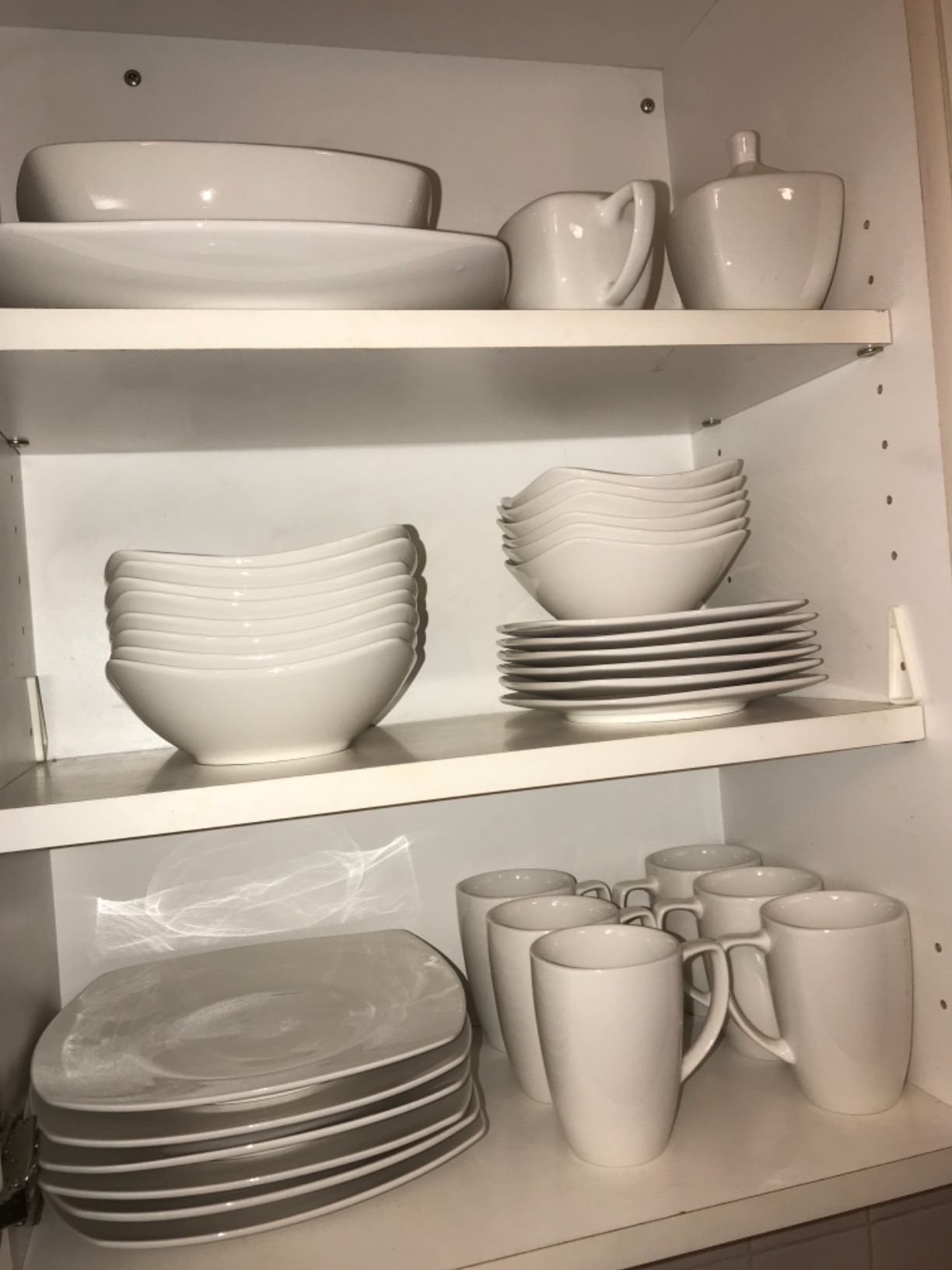 Gibson Home Ogalla 30-Piece Dinnerware Set – Porcelain, Chip & Scratch Resistant, White - Service for 6 customer photo 1