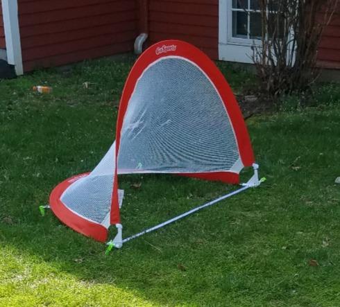GoSports Portable Pop-Up Soccer Goals- Two Nets,Agility Cones,Carrying Case customer photo 1