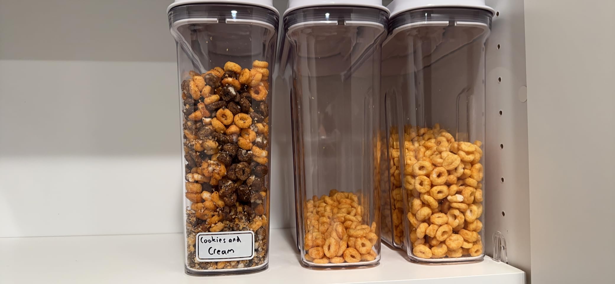 OXO Good Grips POP Airtight Cereal Dispenser 3-Piece Set, 3.4 Qt Each customer photo 2