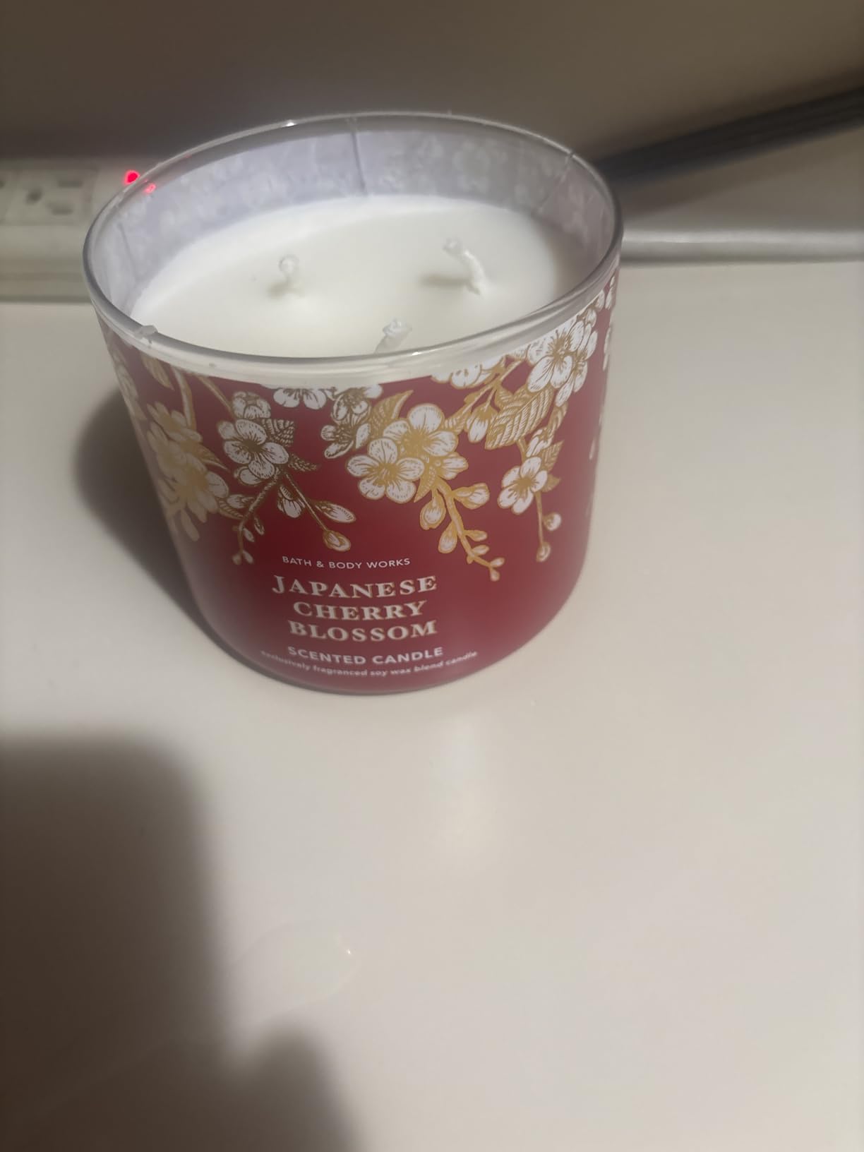 Bath & Body Works 3-Wick Candle, Japanese Cherry Blossom, Soy Wax Blend | Room-Filling Fresh Home Scent with Strong Throw, Burns Up to 45 Hours customer photo 1