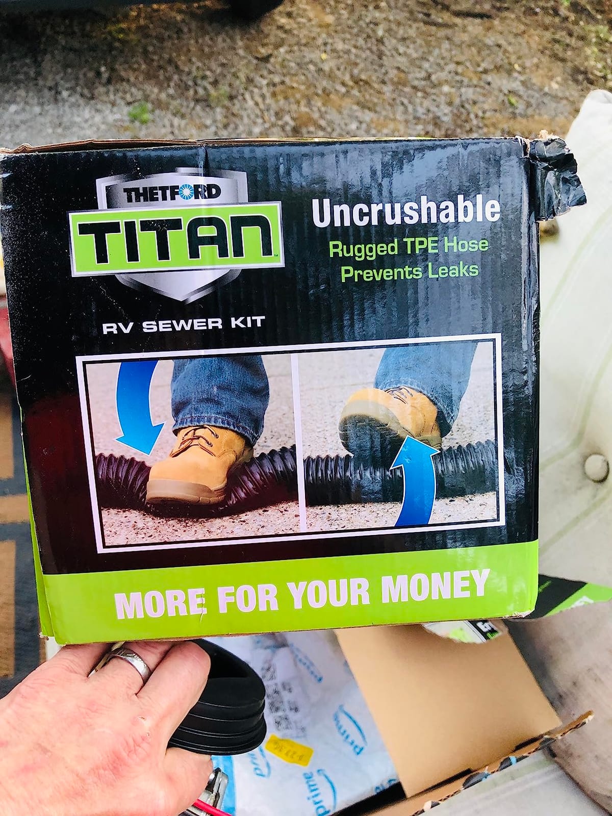 Thetford Titan 17853 15ft 15-Foot Premium RV Sewer Hose Kit-Thetford-17853, Black/Green customer photo 1