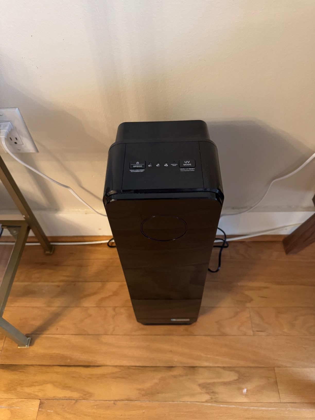 GermGuardian 5-In-1 HEPA Air Purifier for Home, Pet Air Purifier with HEPA Air Filter & UV-C Light, AC4300BPTCA, 743 Sq. Ft., 22'' Tower, Black customer photo 1