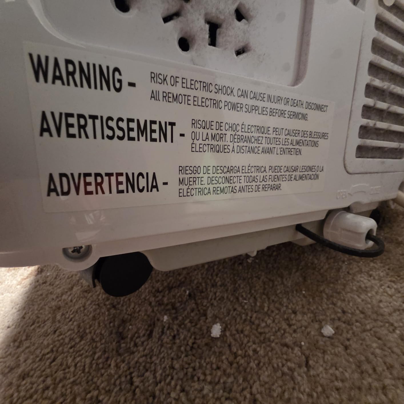 BLACK+DECKER Portable Air Conditioner, 9,000 BTU, BPACT08WT, White | 5,300 BTU SACC for Rooms up to 400 Sq. Ft., 3-in-1 Portable AC, Fan and Dehum with Follow Me Remote Control customer photo 1