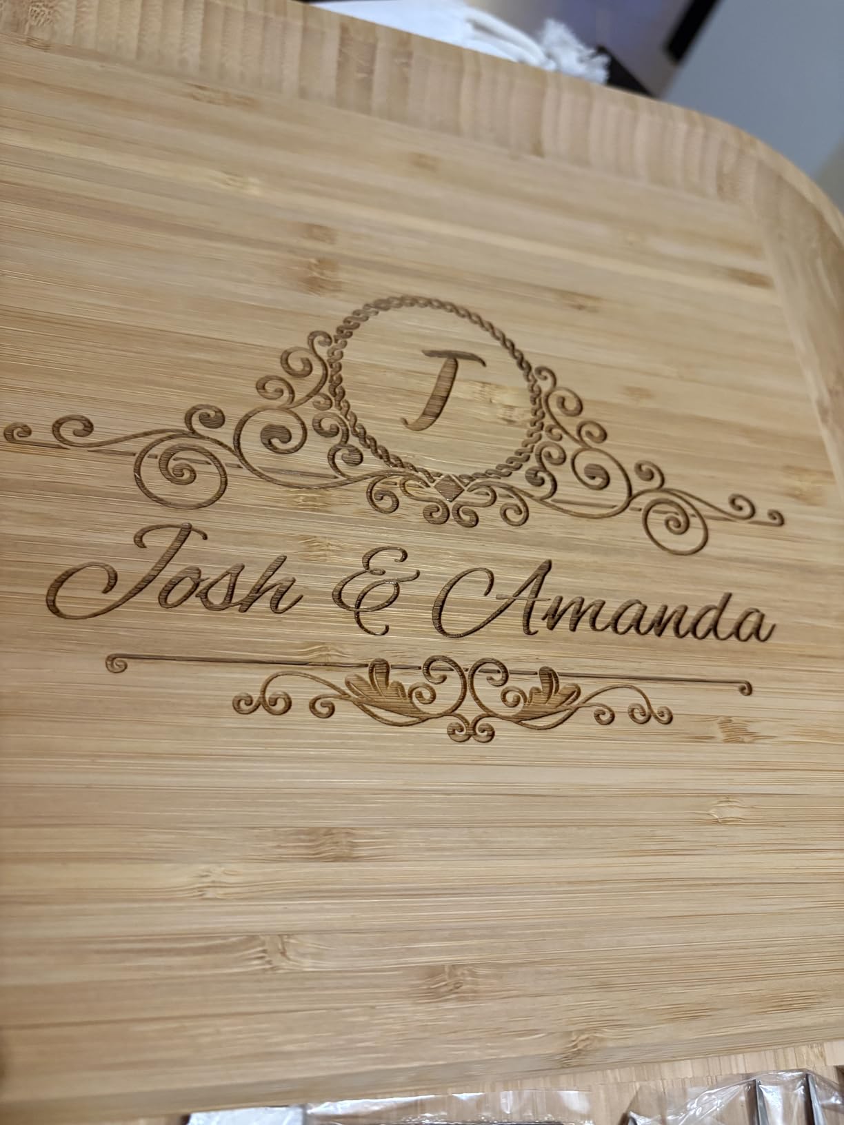 Charcuterie Boards Gift Set, Bamboo Cheese Board with Serving Accessories customer photo 1
