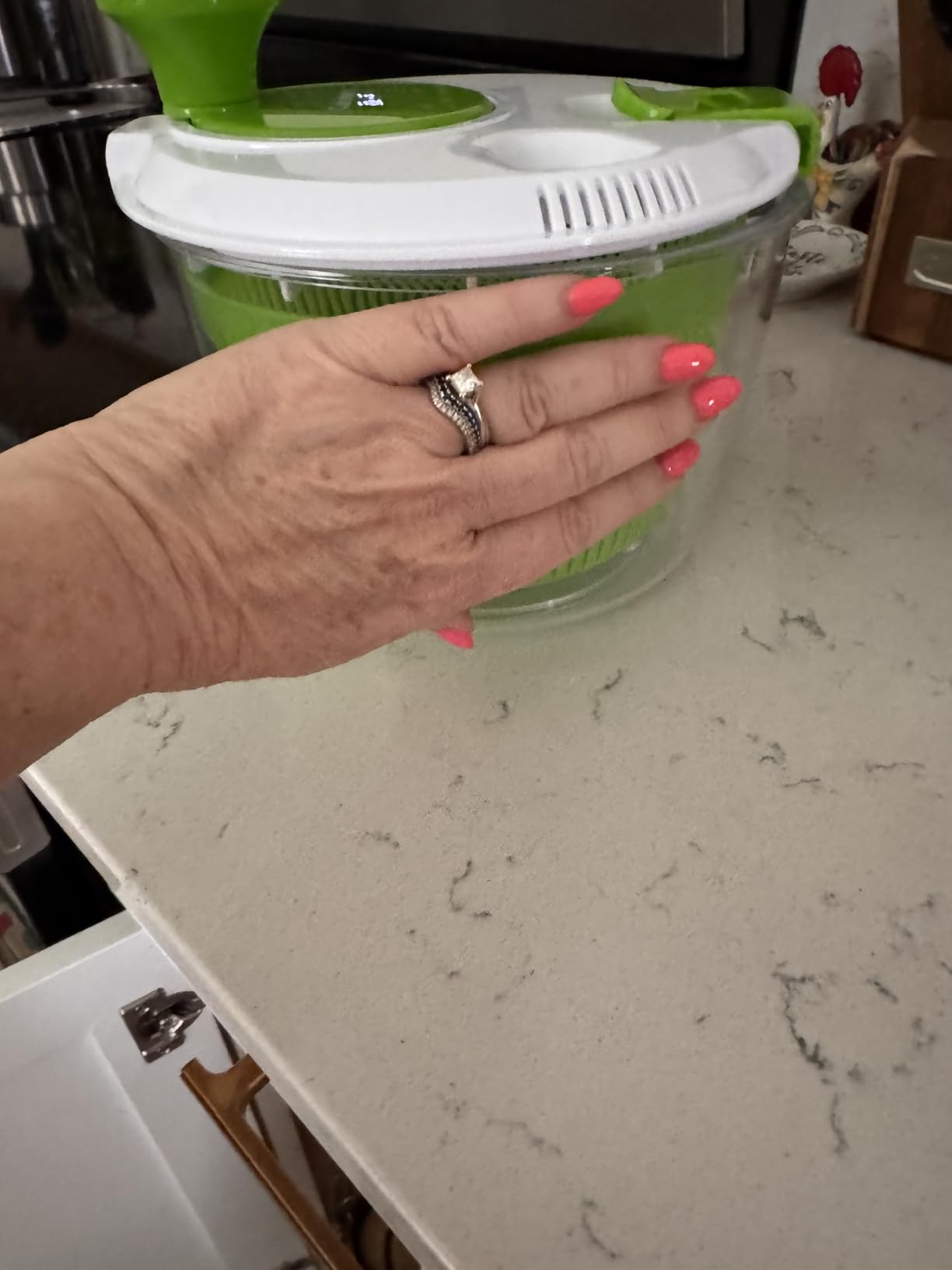 Cuisinart Salad Spinner - Wash, Spin & Dry Salad Greens, Fruits & Vegetables, 3qt customer photo 1