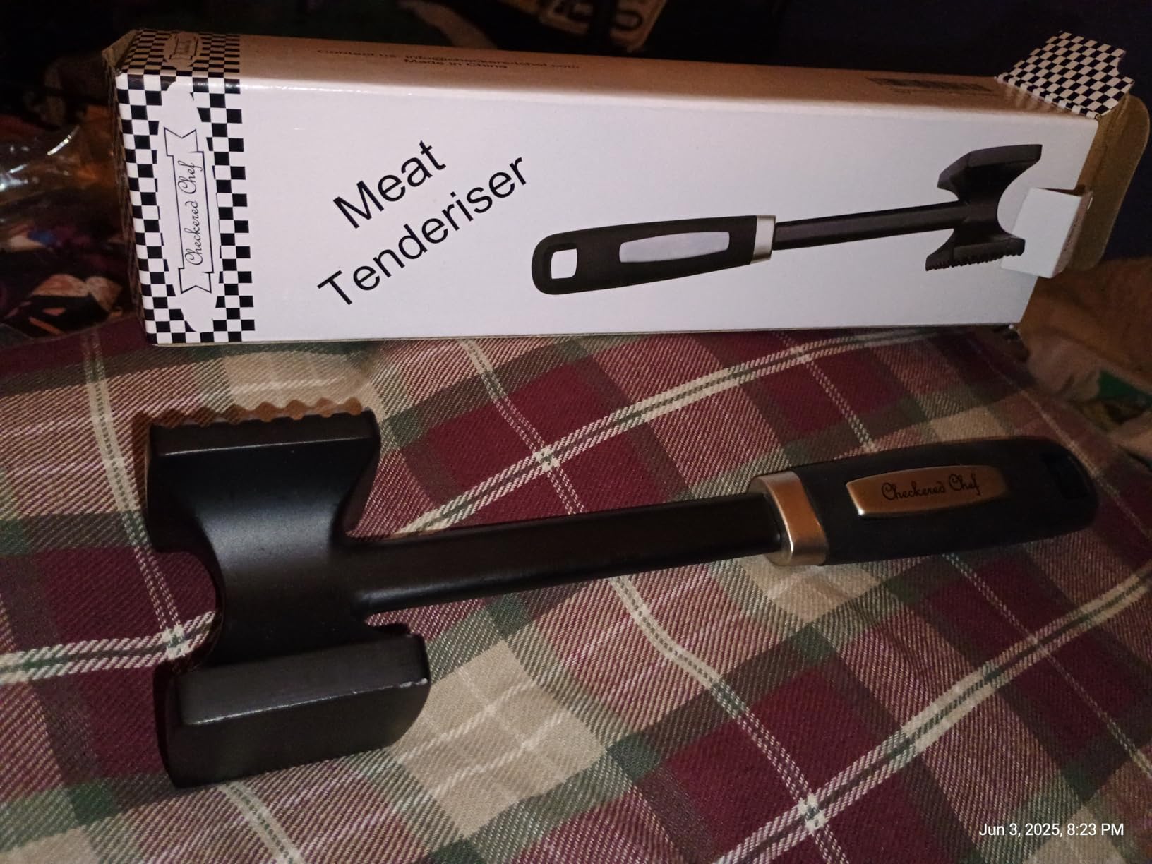 Checkered Chef Meat Tenderizer Mallet - Double-Sided Hammer, Non-Slip Grip customer photo 2