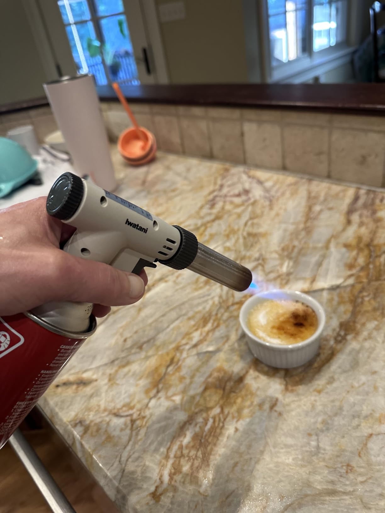 Iwatani PRO2 Culinary Professional Kitchen Butane Torch | Adjustable Flame Shape Strength 2700 F | Sous Vide Crème Brulee Pastries | Anti-flare | Incl. Stabilizing Stand | Butane Fuel Not Included customer photo 2