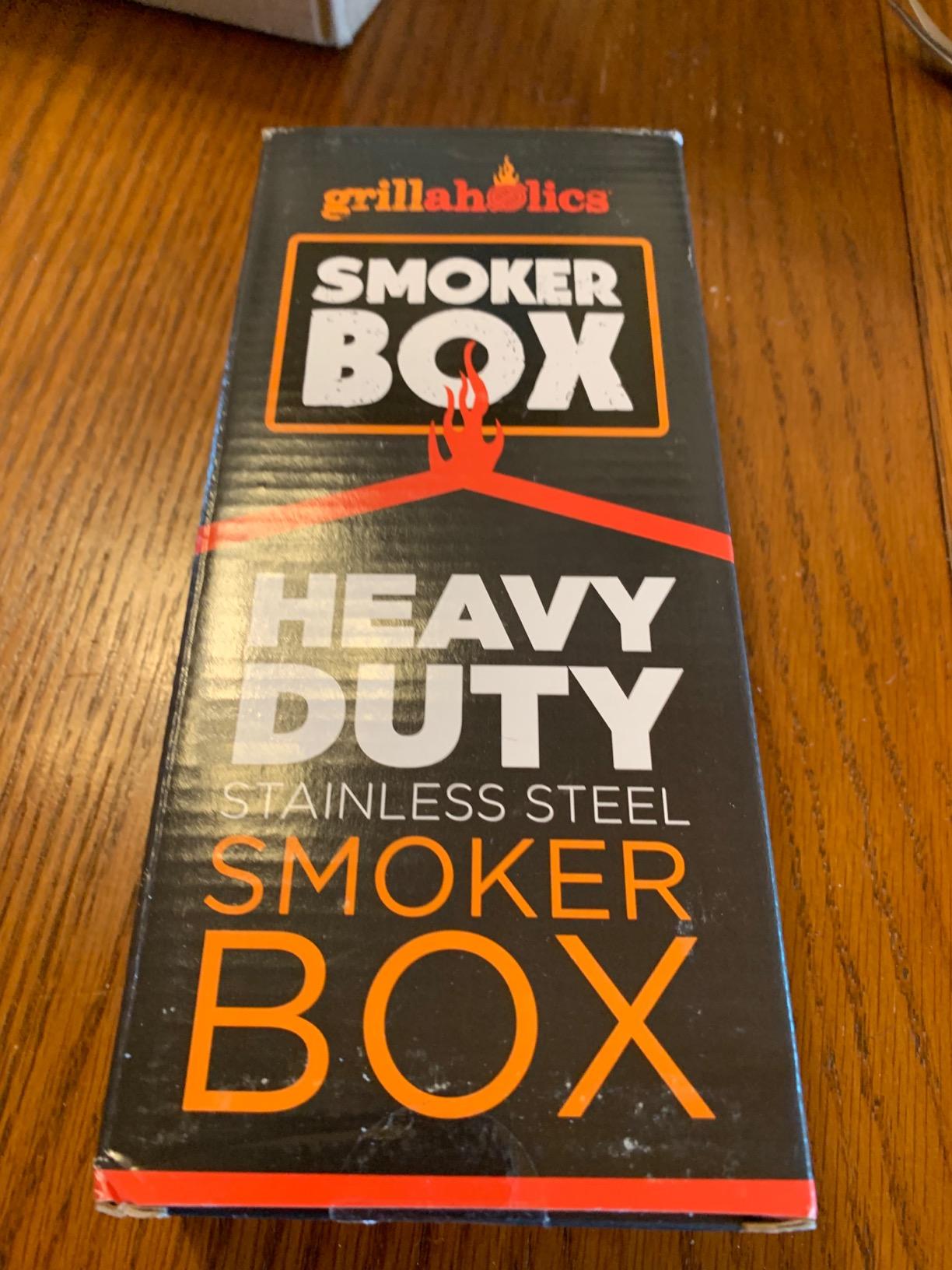 Grillaholics Stainless Steel Wood Chip Smoker Box for Gas & Charcoal Grills customer photo 2