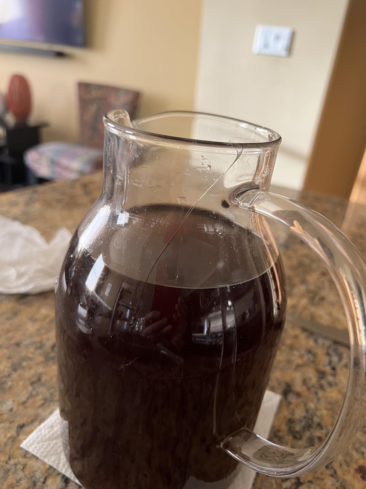 Karafu 68 Oz Borosilicate Glass Pitcher with Lid, Hot Cold Water Tea Jug customer photo 1