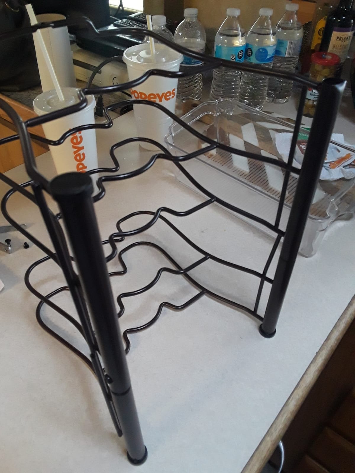 Simple Houseware Cabinet Pantry Pot and Pan Organizer Holder Rack, Bronze customer photo 1