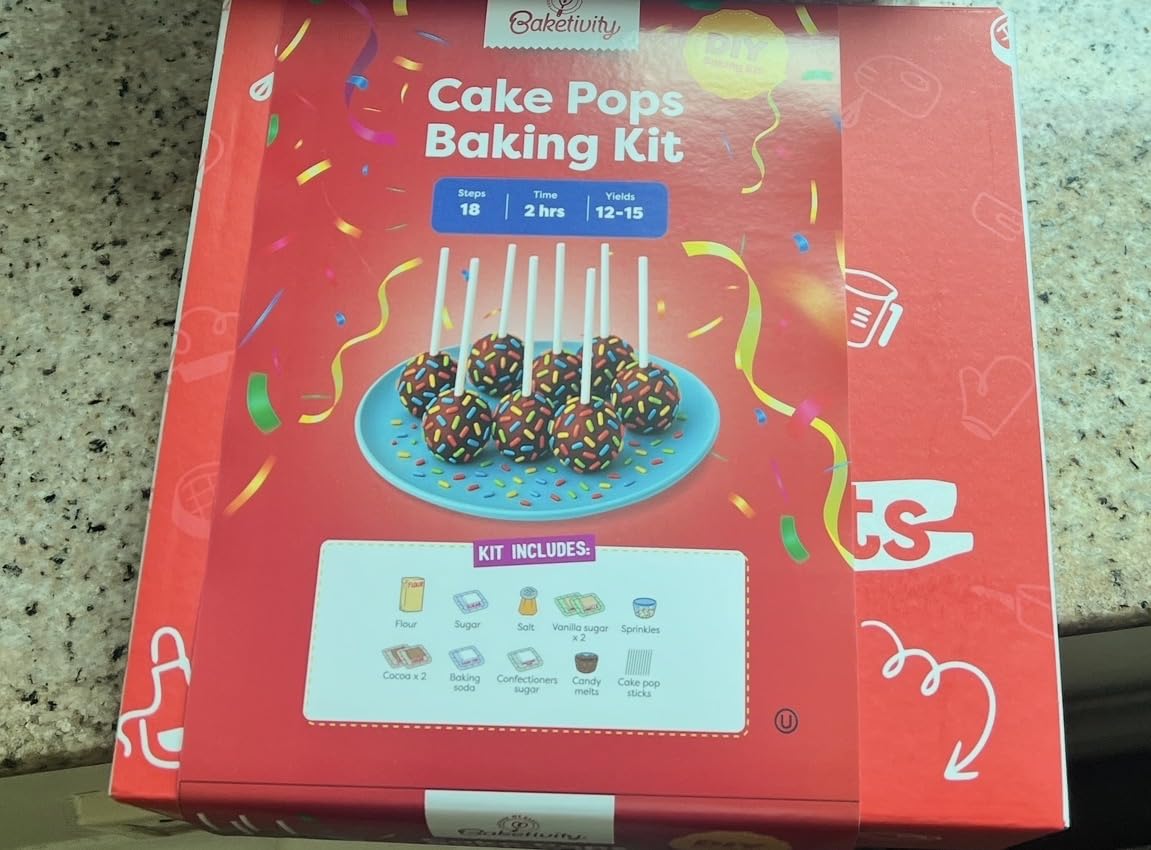 Baketivity DIY Cake Pop Kids Baking Kit with Pre-Measured Ingredients customer photo 2