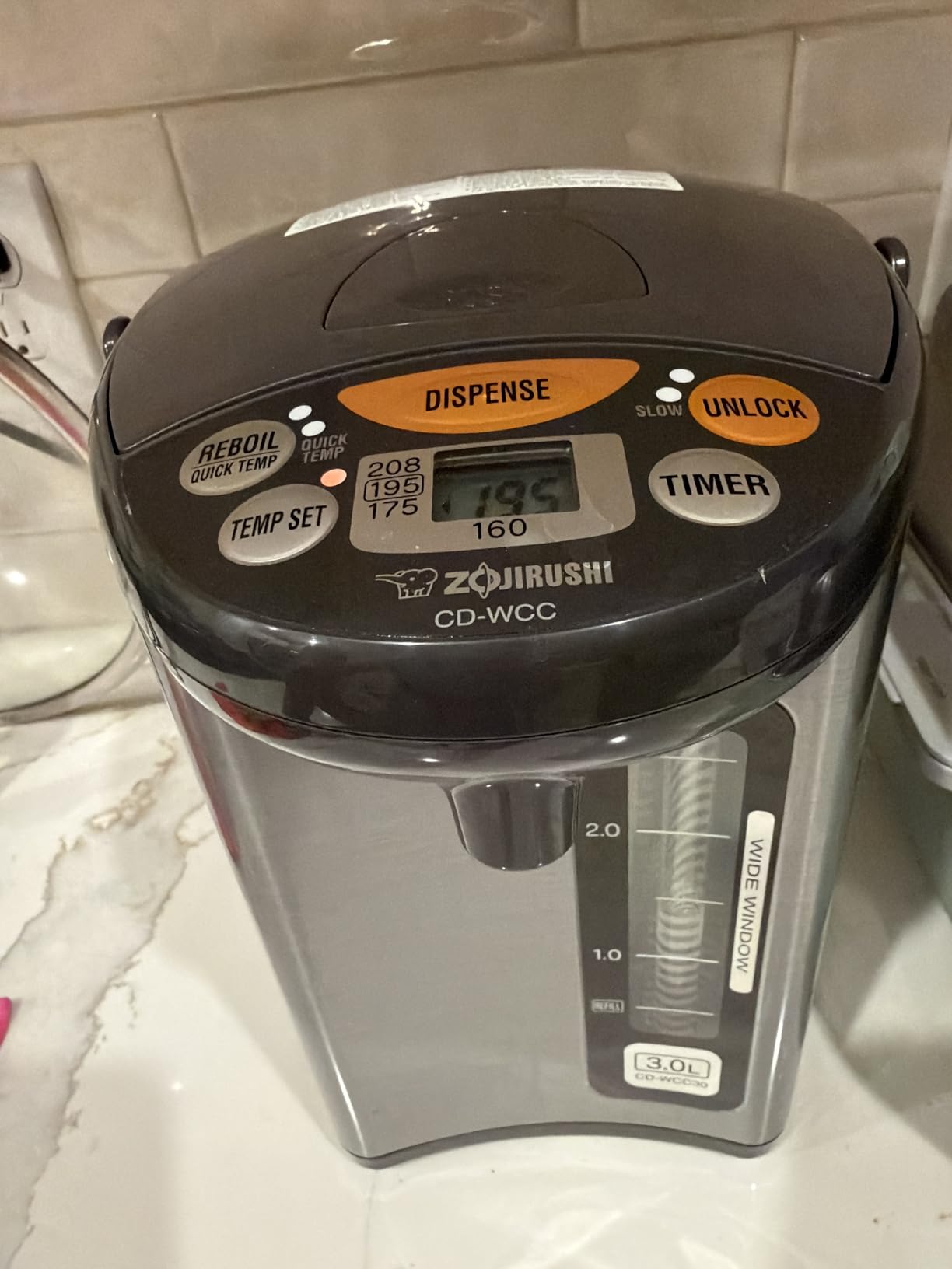 Zojirushi Micom Water Boiler and Warmer CD WCC30, 3.0l, 101 Oz (Silver) customer photo 1