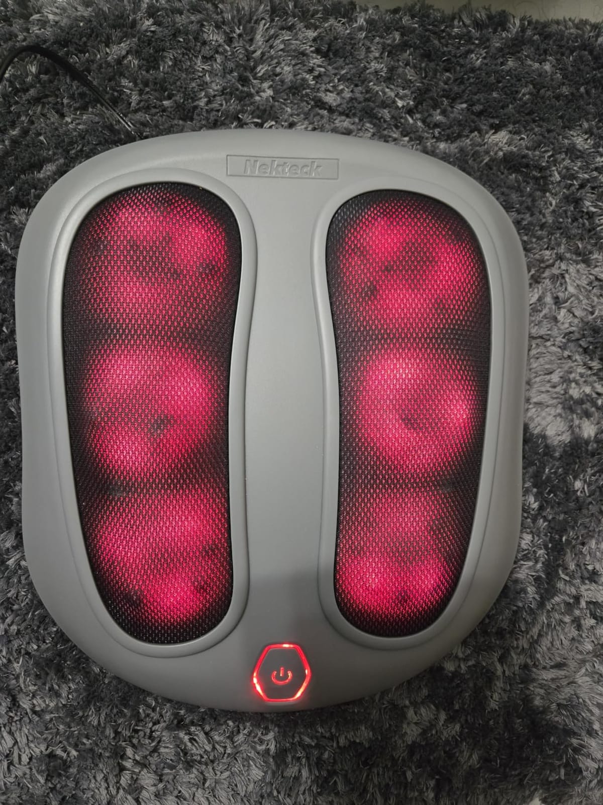 Nekteck Foot Massager with Heat, HSA Eligible FSA Massage Tools Gifts | Shiatsu Heated Electric Kneading Foot Massager Machine for Plantar Fasciitis, Built-in Infrared Heat Function and Power Cord customer photo 2