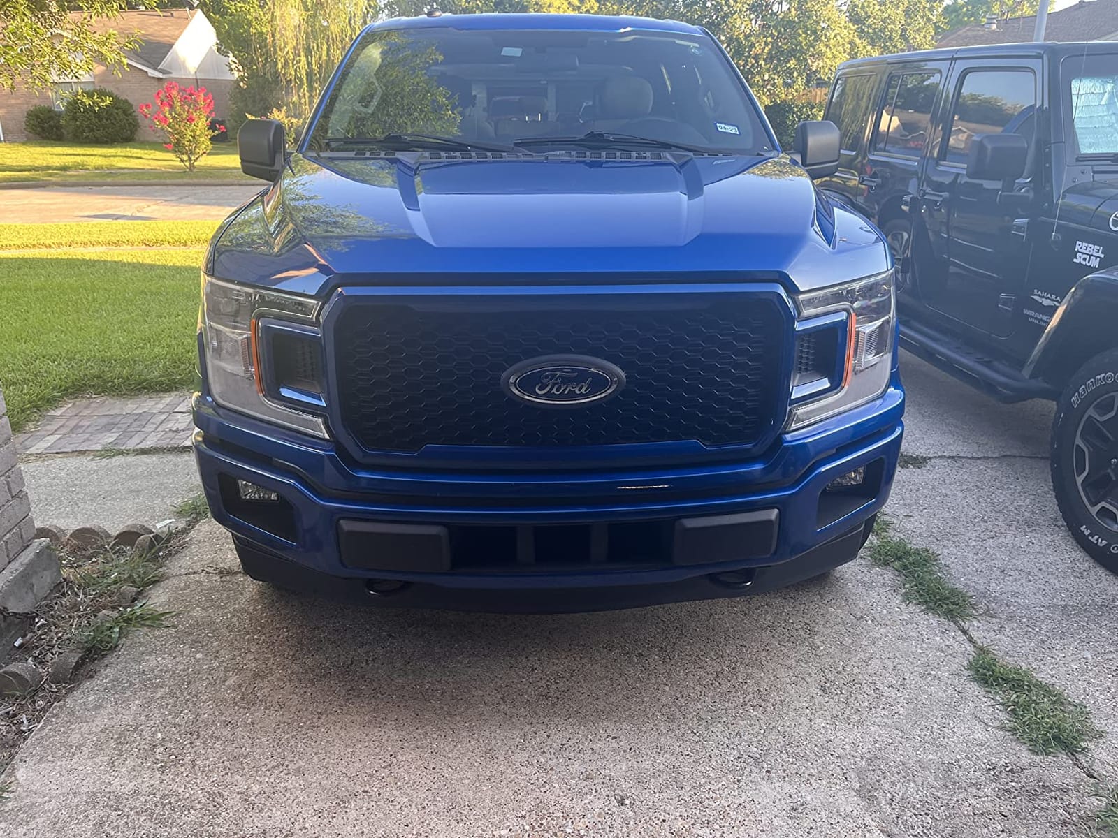 TAC Bull Bar Fit 2011-2026 Ford F150 ECOBOOST (Exclude all F150 Raptor models/2020-2022 Diesel models) Pickup Truck 3” Black Front Bumper Guard Grille Guard Brush Push Guard Off Road customer photo 1