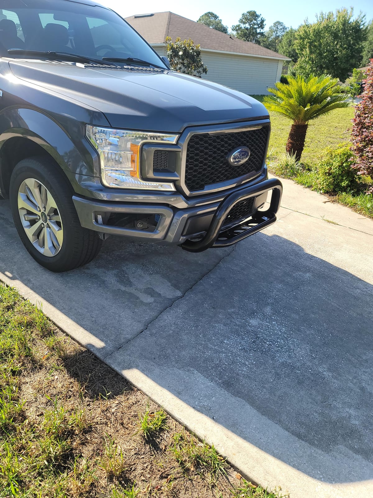 TAC Bull Bar Fit 2011-2026 Ford F150 ECOBOOST (Exclude all F150 Raptor models/2020-2022 Diesel models) Pickup Truck 3” Black Front Bumper Guard Grille Guard Brush Push Guard Off Road customer photo 2