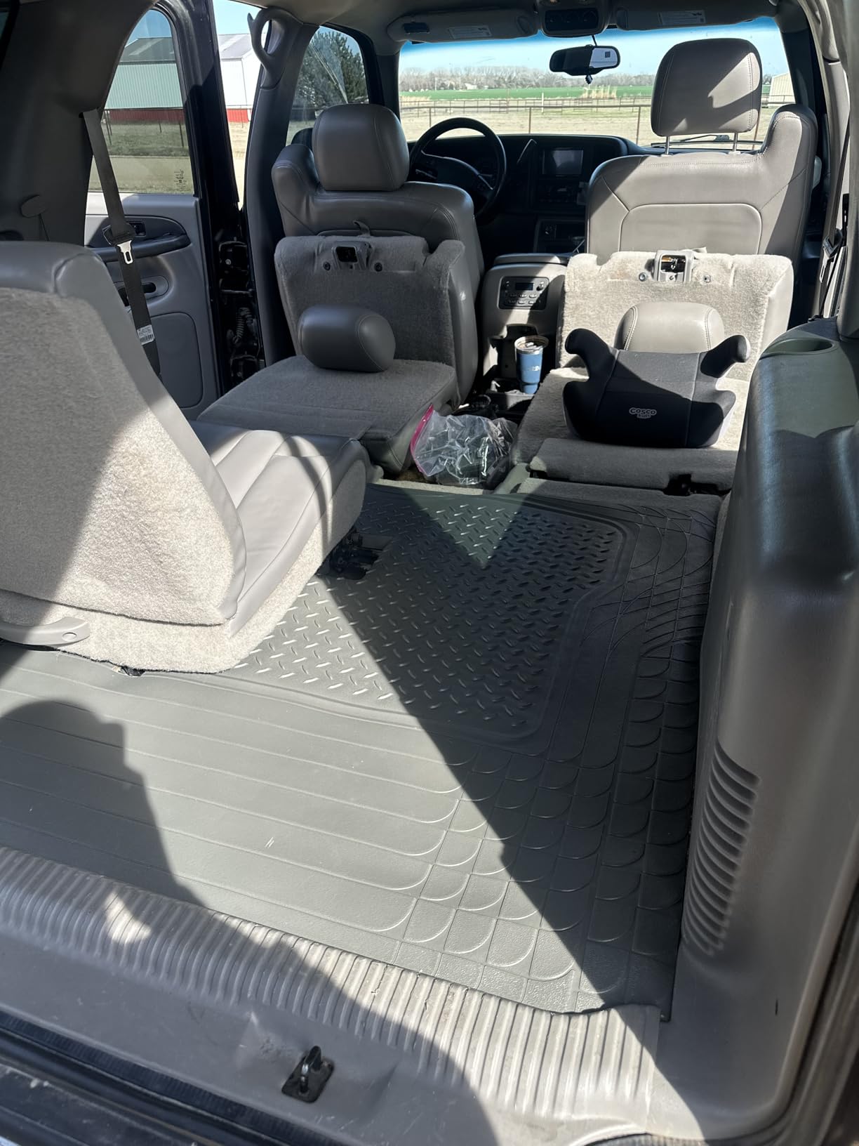 PIC AUTO Heavy Duty Cargo Liner, Trimmable All-Weather Rubber Trunk Mat for Cars, SUVs, Vans & Trucks, Anti-Slip Backing, Durable Protection, Large, Black customer photo 2