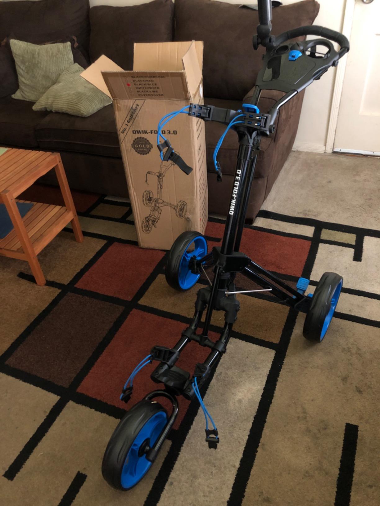 Qwik-Fold - 3-Wheel Golf Push Cart customer photo 1
