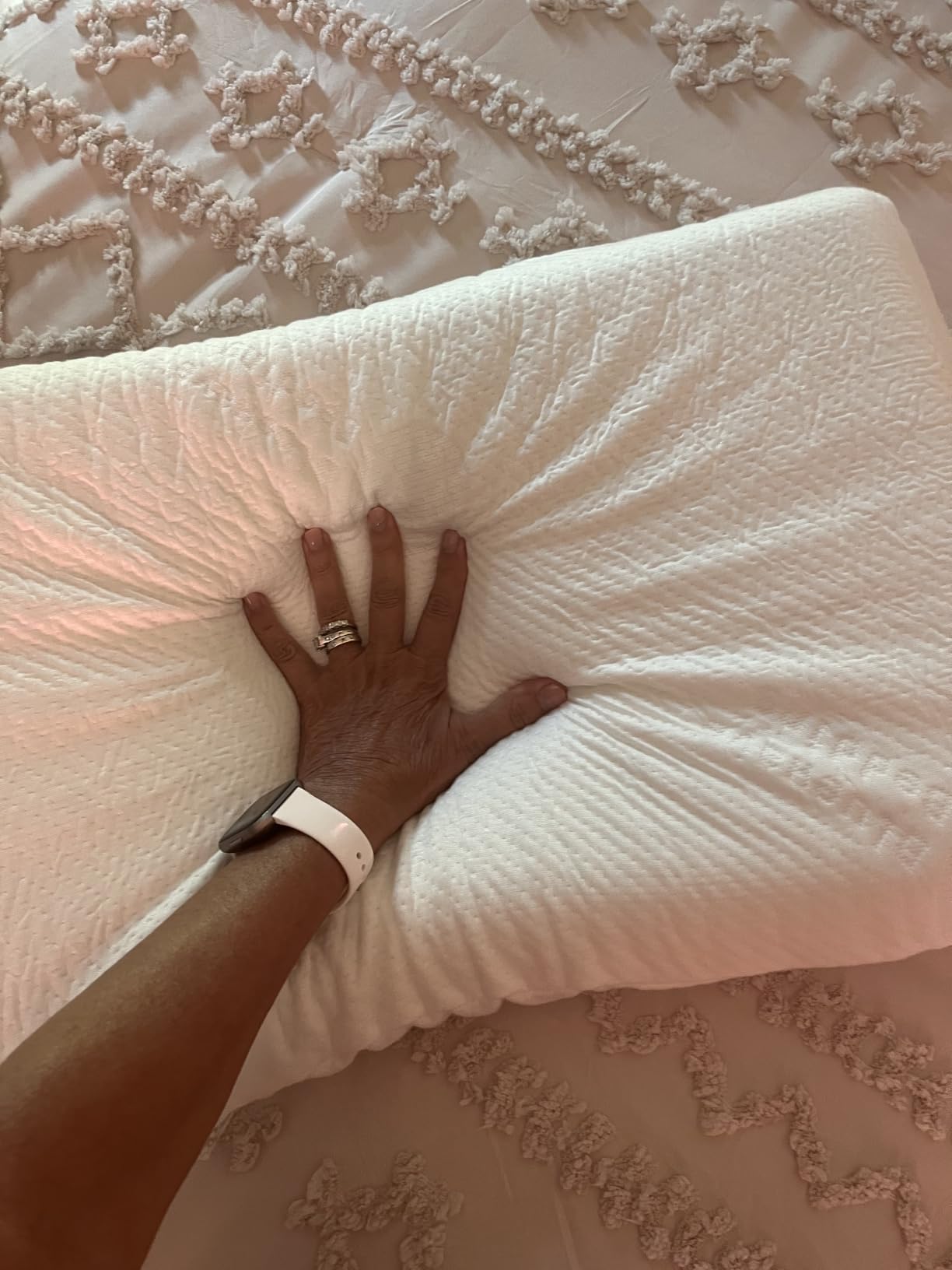Bluewave Bedding Ultra Slim Gel Memory Foam Pillow for Stomach and Back Sleepers - 2.75-Inches customer photo 1