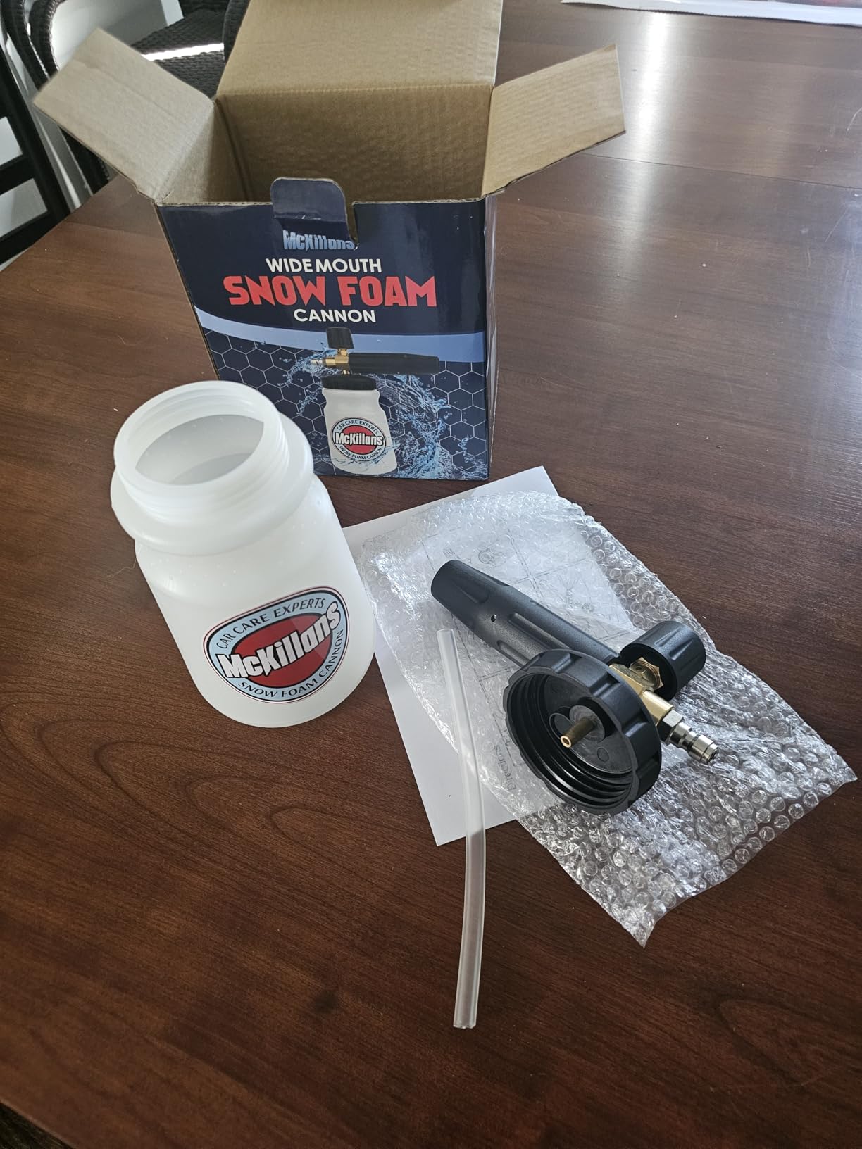 McKillans Foam Cannon for Pressure Washer (Wide Mouth) - Car Wash Snow Foam Cannon Lance Pressure Washer Soap Dispenser for Car Washing with Adjustable Thick Foam + 1/4 Quick Connector customer photo 1