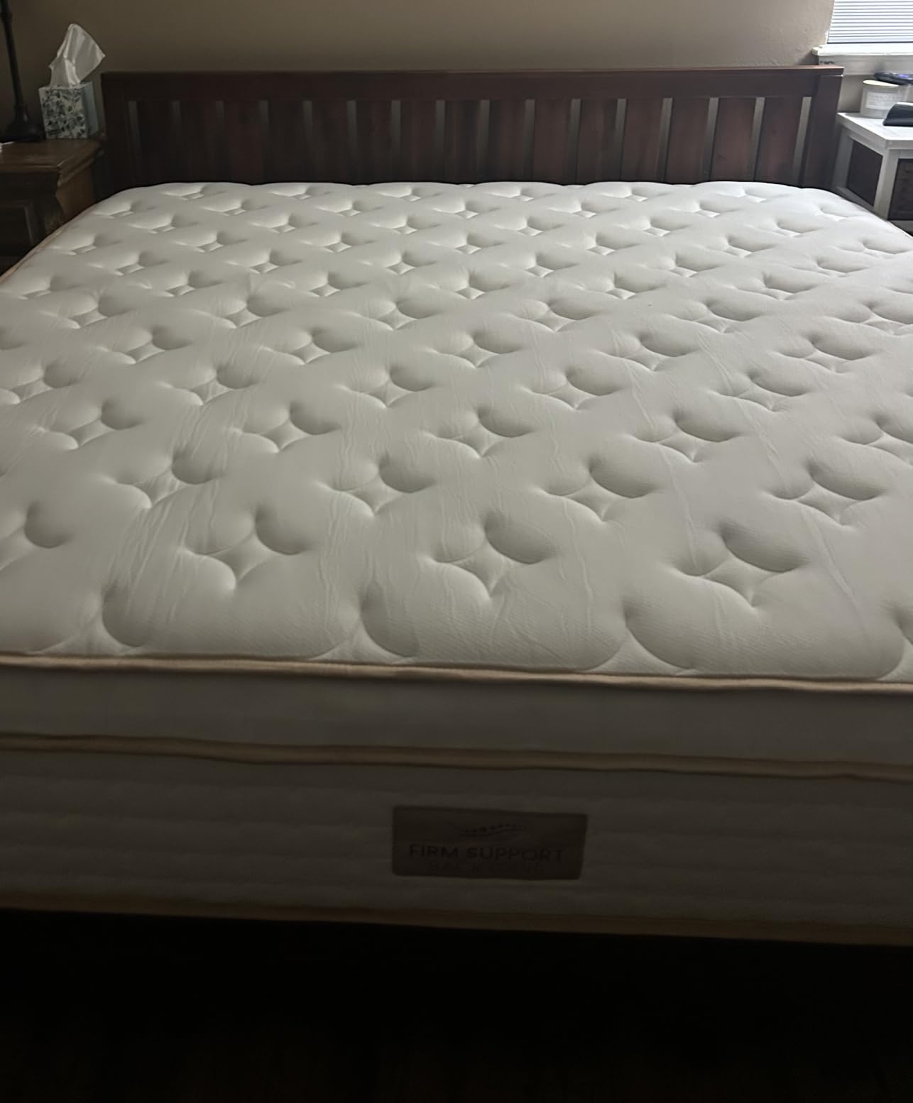 Zinus Vivek Deluxe Wood Platform Bed Frame with Headboard, Full customer photo 2