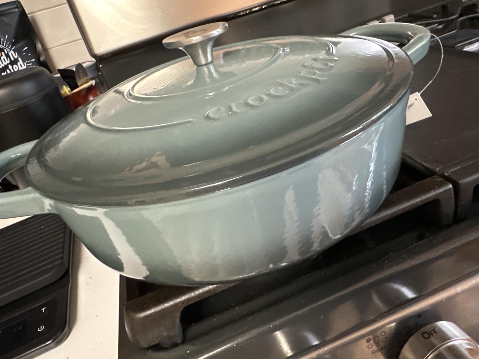 Crock-Pot Crock Pot Artisan Enameled Cast Iron Braiser W/Lid, 5 Quart, Slate Gray customer photo 2