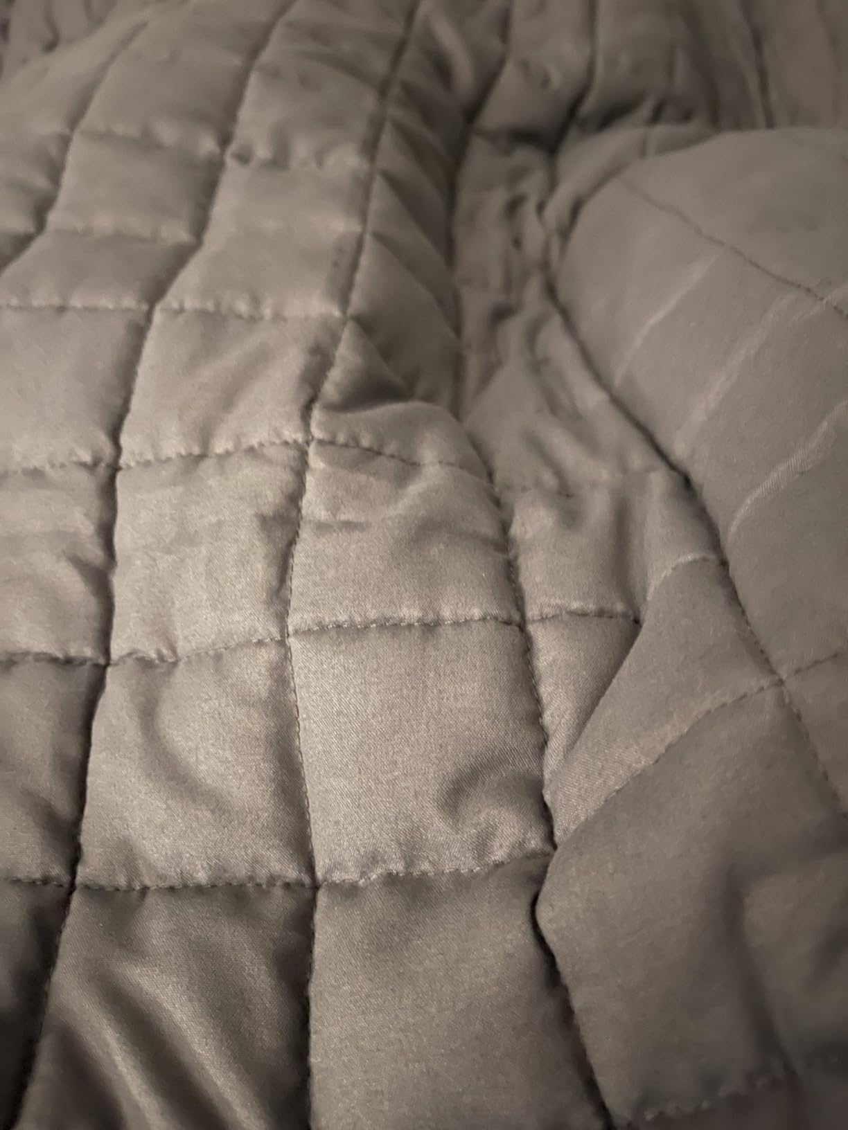 YnM 15lbs Weighted Blanket for Adults, Heavy Bed Throw Blanket with Cooling Glass Beads for All Season Use, Ideal for ~140lbs (48x72 Inches, Twin/Full, Dark Grey) customer photo 2