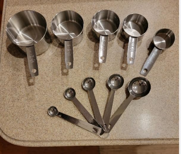 Laxinis World Stainless Steel Measuring Cups and Spoons Set, 10-Piece customer photo 2