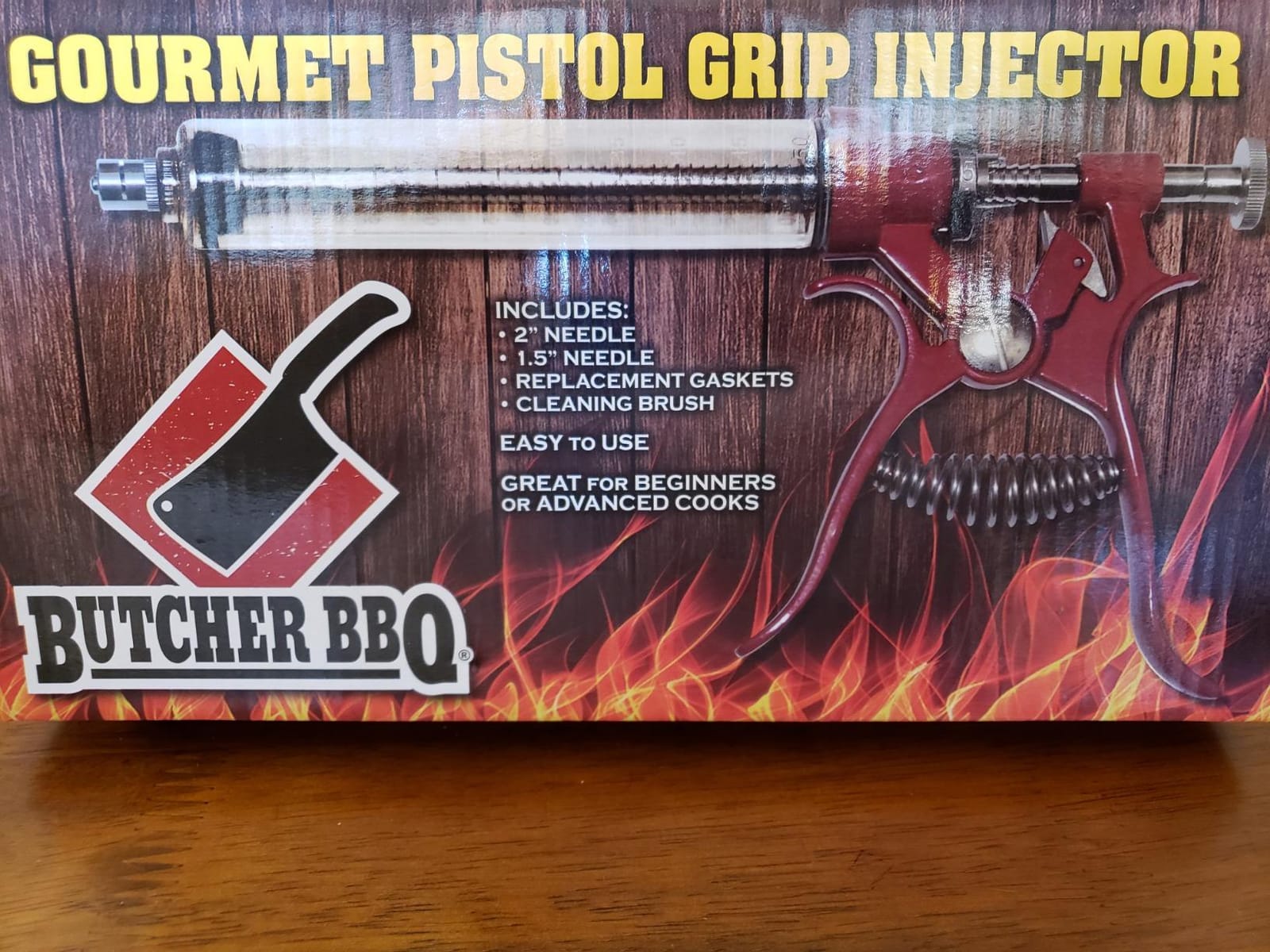Butcher BBQ Pistol Grip Gourmet Meat Injector Syringe | Metal Handle | 50cc Pistol Grip Injection Syringe | 2 Different Needles for Different Meats | BBQ Smoker Accessories | Tailgating Accessories customer photo 2