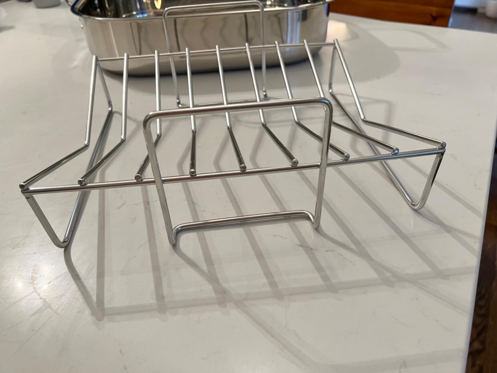 Cooks Standard Classic 16 x 13 Inch Stainless Steel Roaster Pan with V-Shaped Rack, Turkey Roasting Pan with Rack, Large Capacity, Oven and Dishwasher Safe customer photo 1
