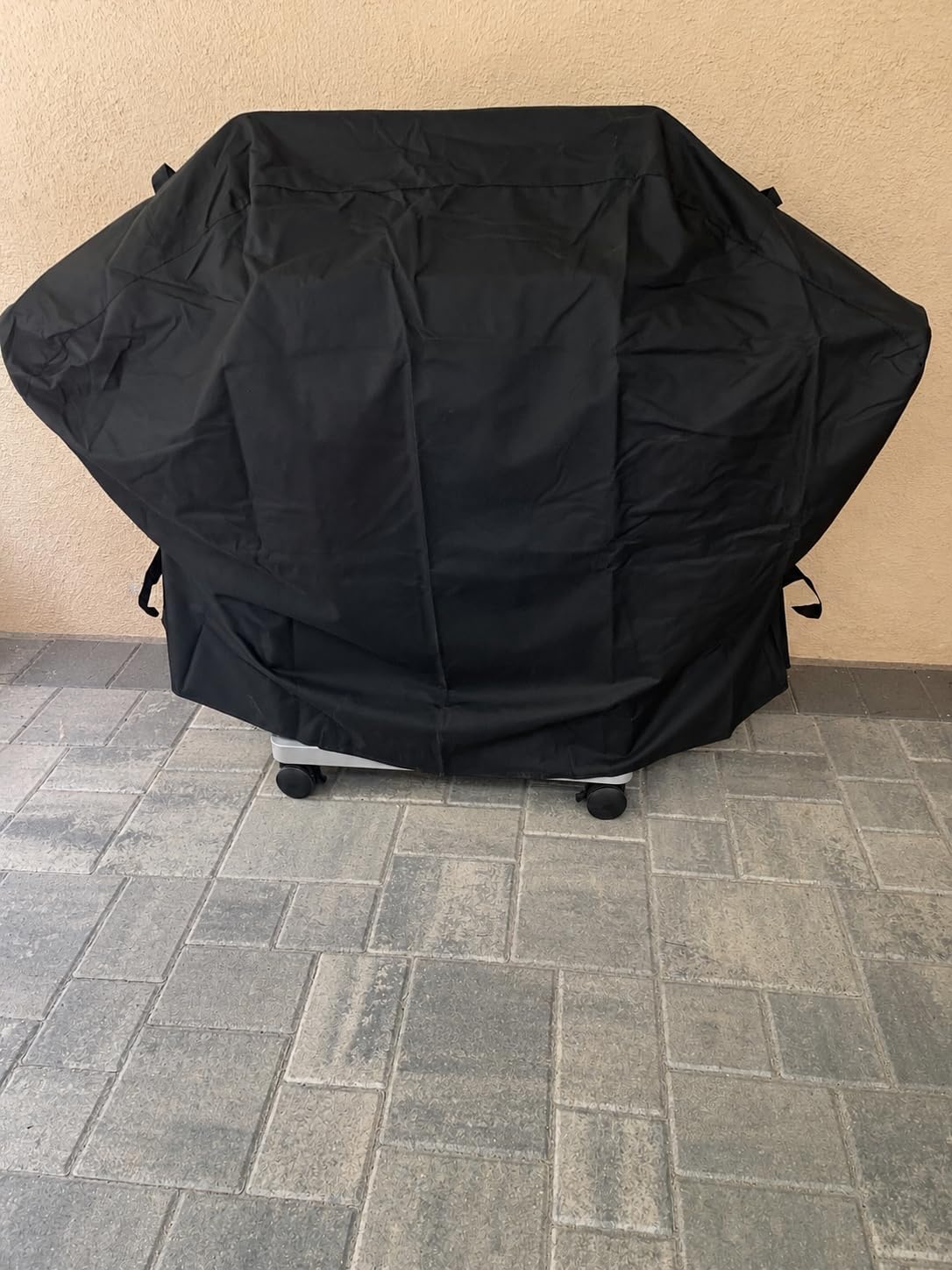 SunPatio 55 Inch Grill Cover for Outdoor Grill Heavy Duty Waterproof, Black customer photo 2