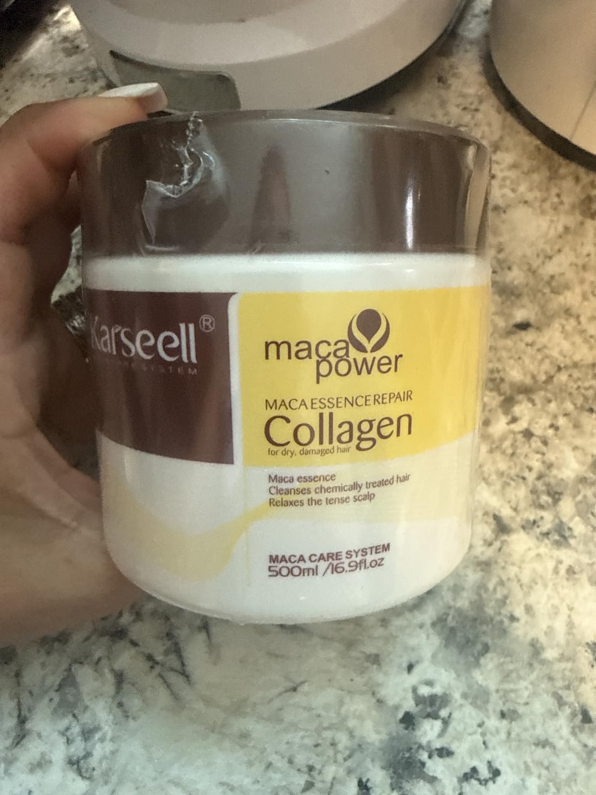 Karseell Collagen Hair Mask for Dry, Frizzy, Damaged Hair 16.90 oz | Deep Conditioning Hair Treatment customer photo 2