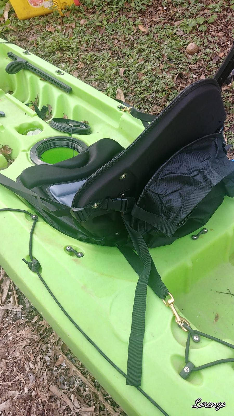 Ultra thick OceanMotion Ergo-Fit sit on top Kayak seat w/storage bag customer photo 2