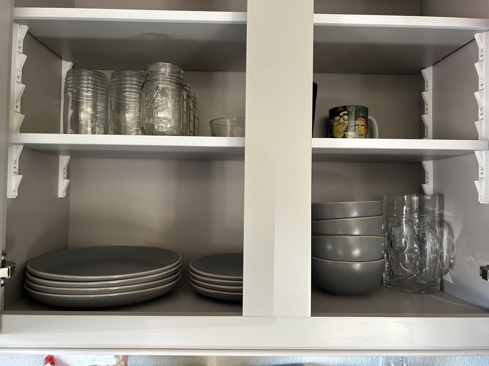 Gibson Home Rockaway 12-Piece Stoneware Dinnerware Set, Matte Finish, Service for 4, Modern Ceramic Plates and Bowls, Microwave & Dishwasher Safe – Soft Gray - Service for 4 customer photo 2