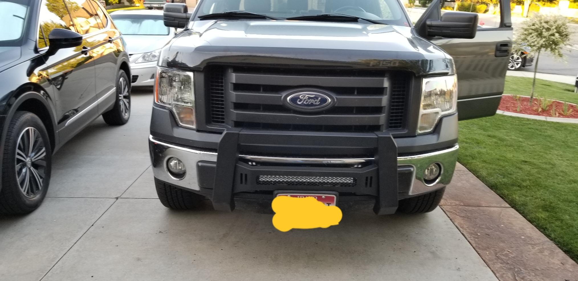 TAC Modular Bull Bar Fit 2004-2026 Ford F150 (Exclude Heritage Edition/All F150 Raptor models/2020-2022 Diesel Models)|2022-2026 F150 Lightning EV Front Guard Fine Textured Mesh Version customer photo 1