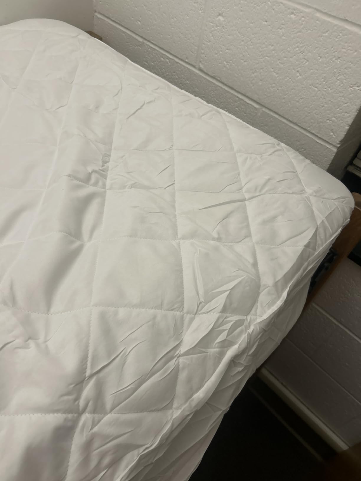 Bare Home Quilted Fitted Mattress Pad (Split Head Flex King, White) customer photo 1