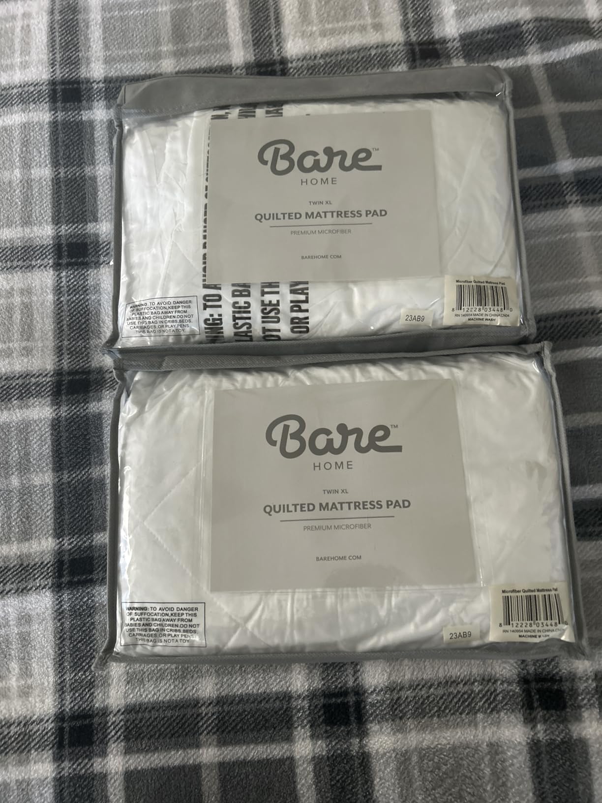 Bare Home Quilted Fitted Mattress Pad (Split Head Flex King, White) customer photo 2