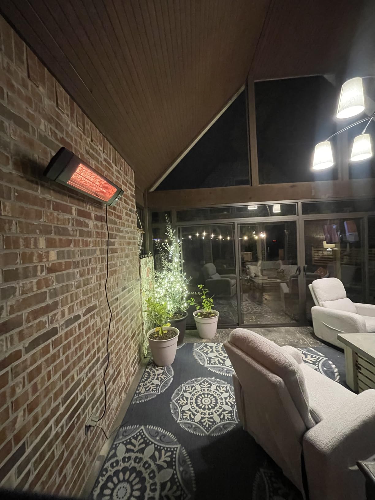DR. INFRARED HEATER Portable Infrared Indoor and Outdoor Space Heater for Patio, Garage, Commercial & Residential With Remote Control, Without Thermostat, Black customer photo 1
