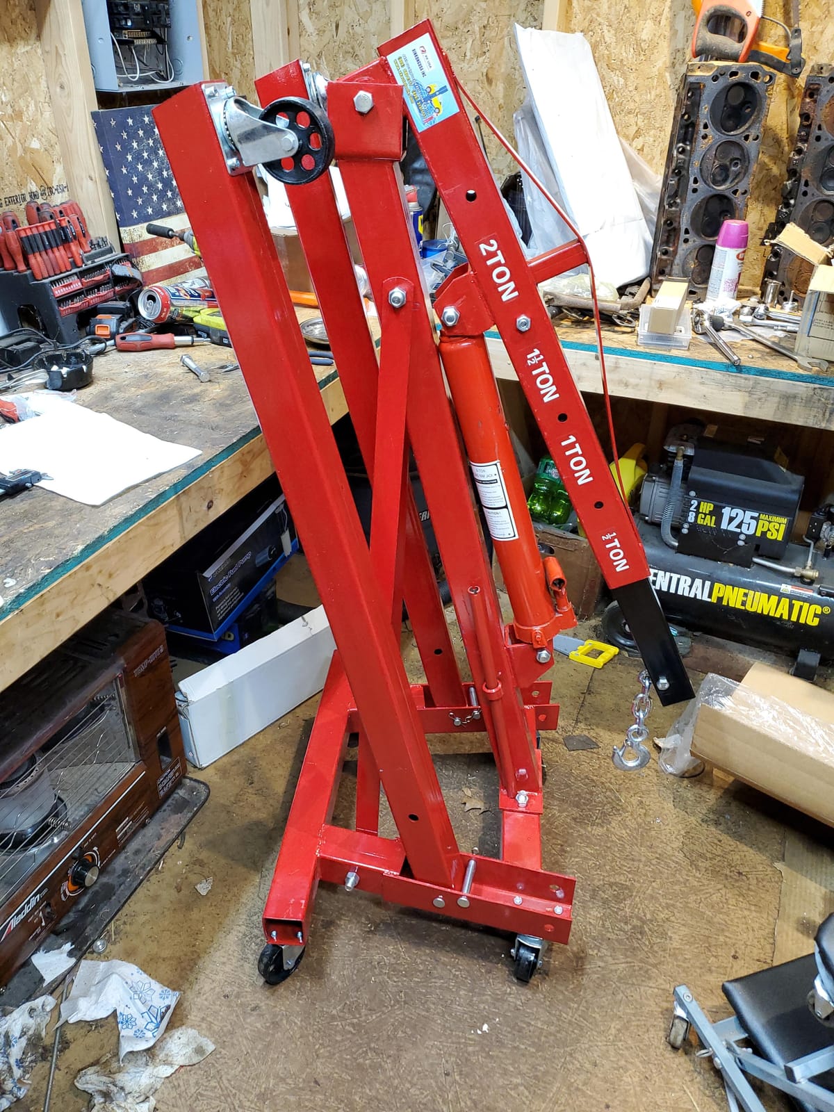 XK Engine Hoist Crane,Folding Cherry Picker 2 Ton customer photo 1