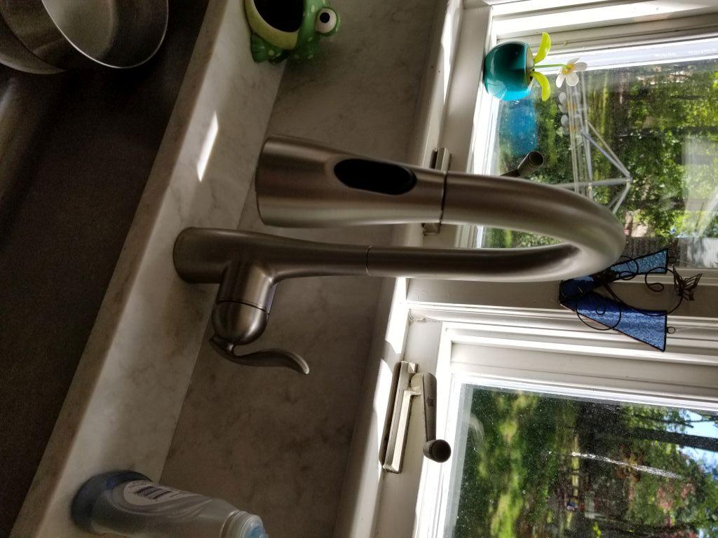 Moen Arbor Spot Resist Stainless Motionsense Wave Sensor Touchless One-Handle Single Hole Kitchen Sink Faucet, 7594EWSRS customer photo 2