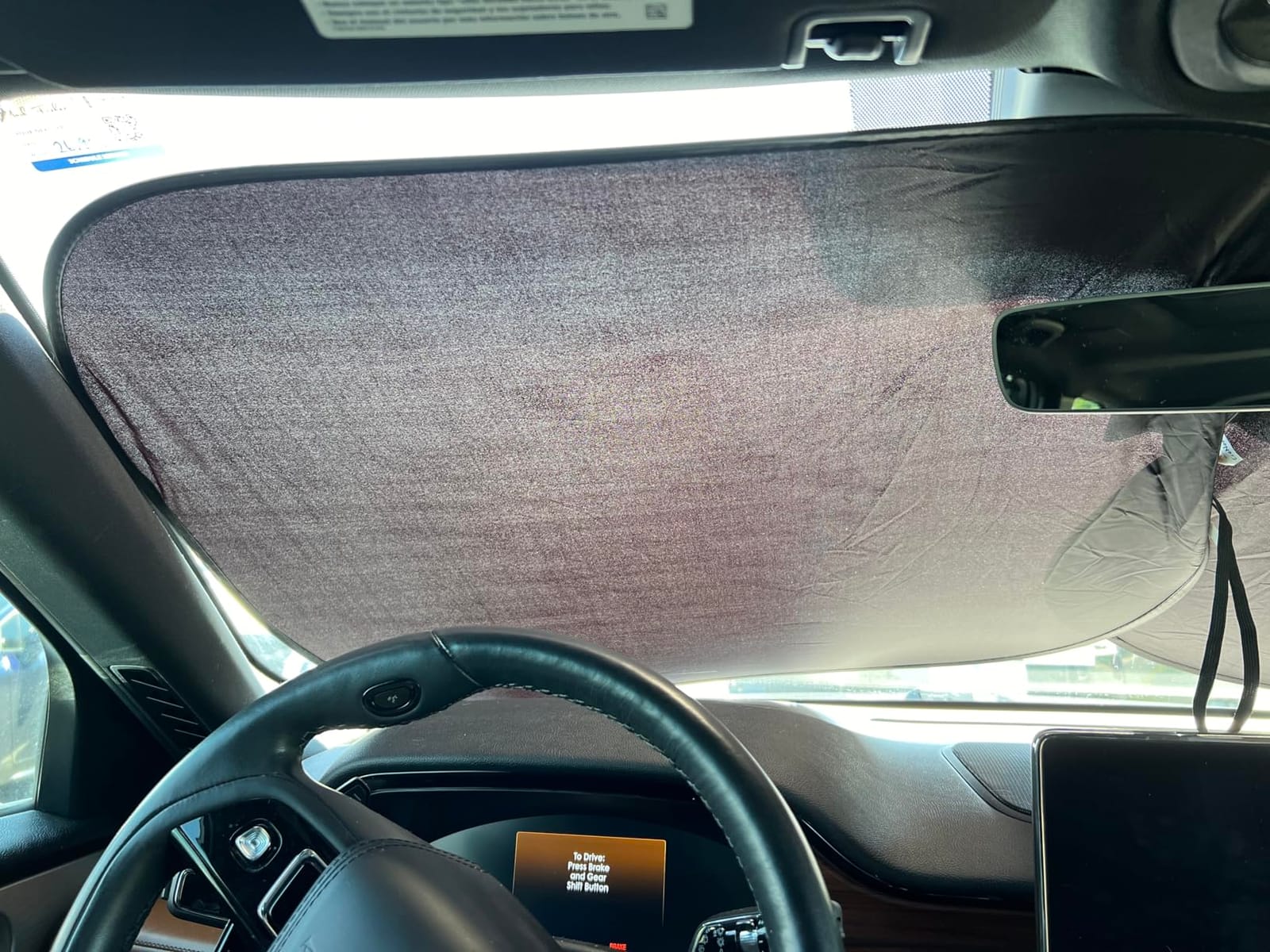 EcoNour 2 Piece Foldable Car Windshield Sun Shade, UV & Heat Protection customer photo 1