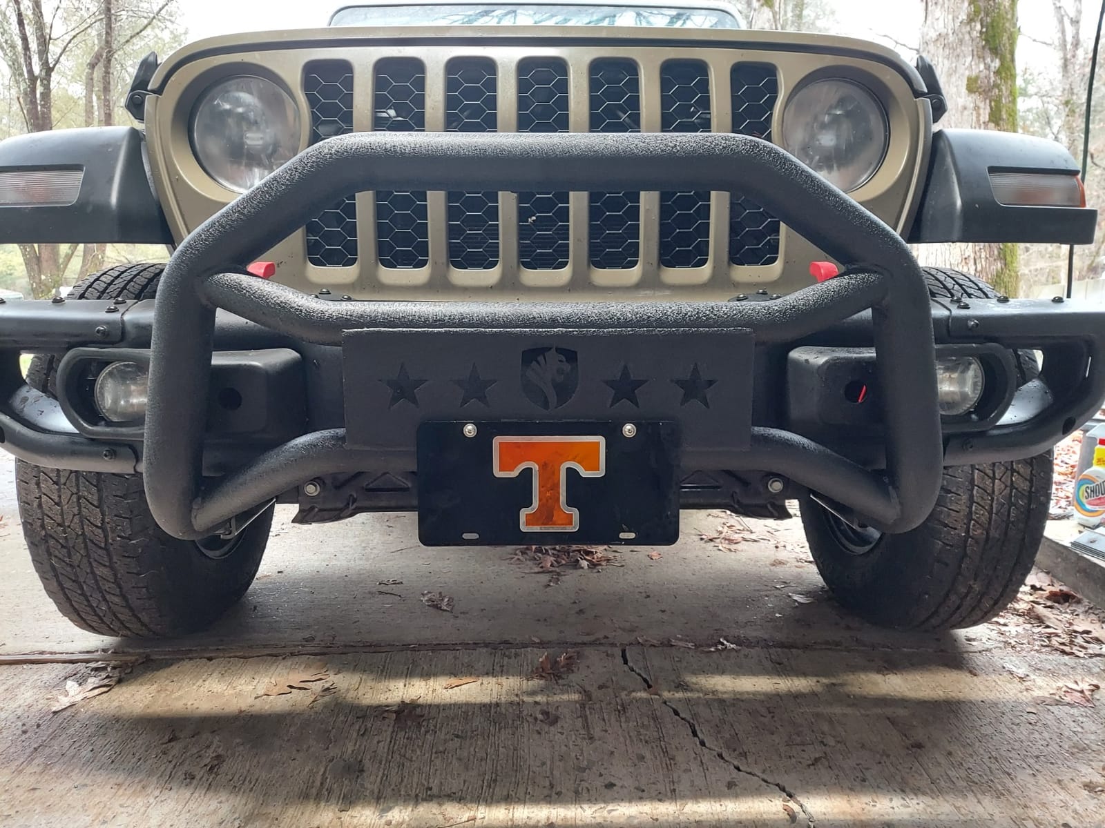 Tyger Auto TG-GD6J60468 Front Bumper Guard Compatible with 2018-2026 Jeep Wrangler JL (Not fit 21-24 V8 Engine); 2020-2026 Jeep Gladiator (Not fit Mojave) | Textured Black | Light Mount | Bull Bar customer photo 2