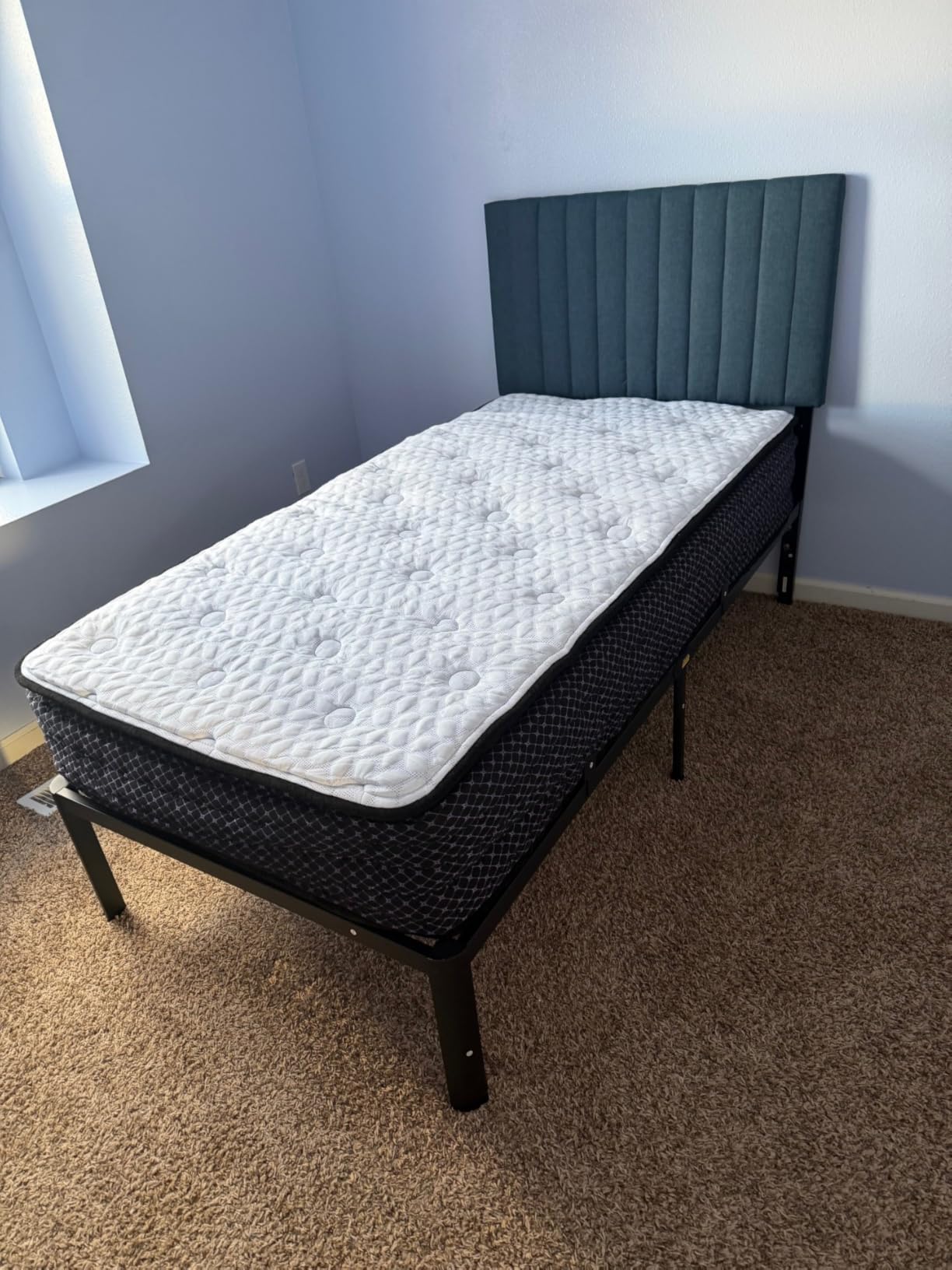 Signature Design by Ashley Queen Mattress, 10 Inch Medium Firm Hybrid | High-density gel memory foam for lumbar support, Medium Firm feel with pocket coils, Chime Series customer photo 1