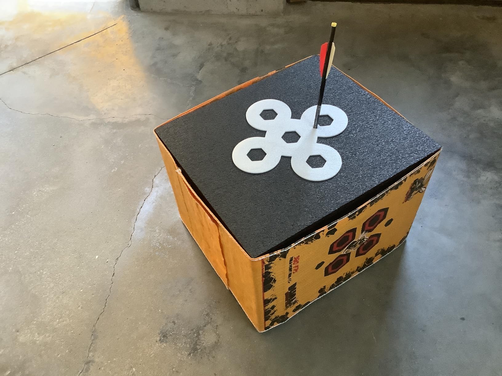 Morrell Yellow Jacket Dual Threat Foam Archery Target Block for Compound Bows and Crossbows, with 4 Sides and 32 Bullseyes, Yellow customer photo 1