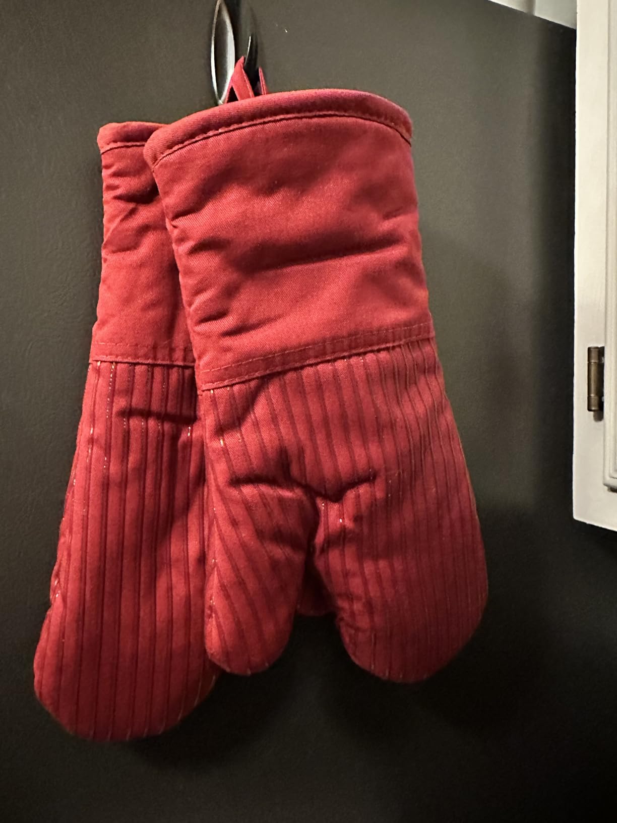 Silicone Oven Mitts - Gray Set of 2-12.5