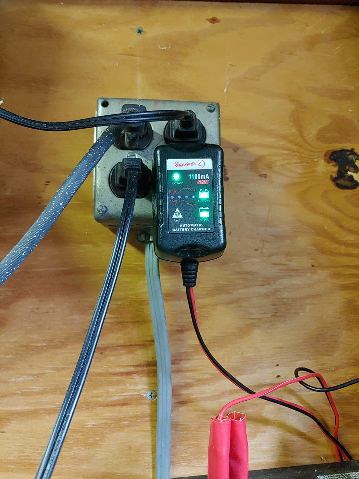 Motorcycle Battery Charger and Maintainer 12V, 1.1Amp Smart Trickle Charger - Automatic Float Charger for Cruiser Sport Bike ATV Scooter Dirt Bike Lawn Mower, LiFePO4 Lithium Lead Acid AGM Gel customer photo 1