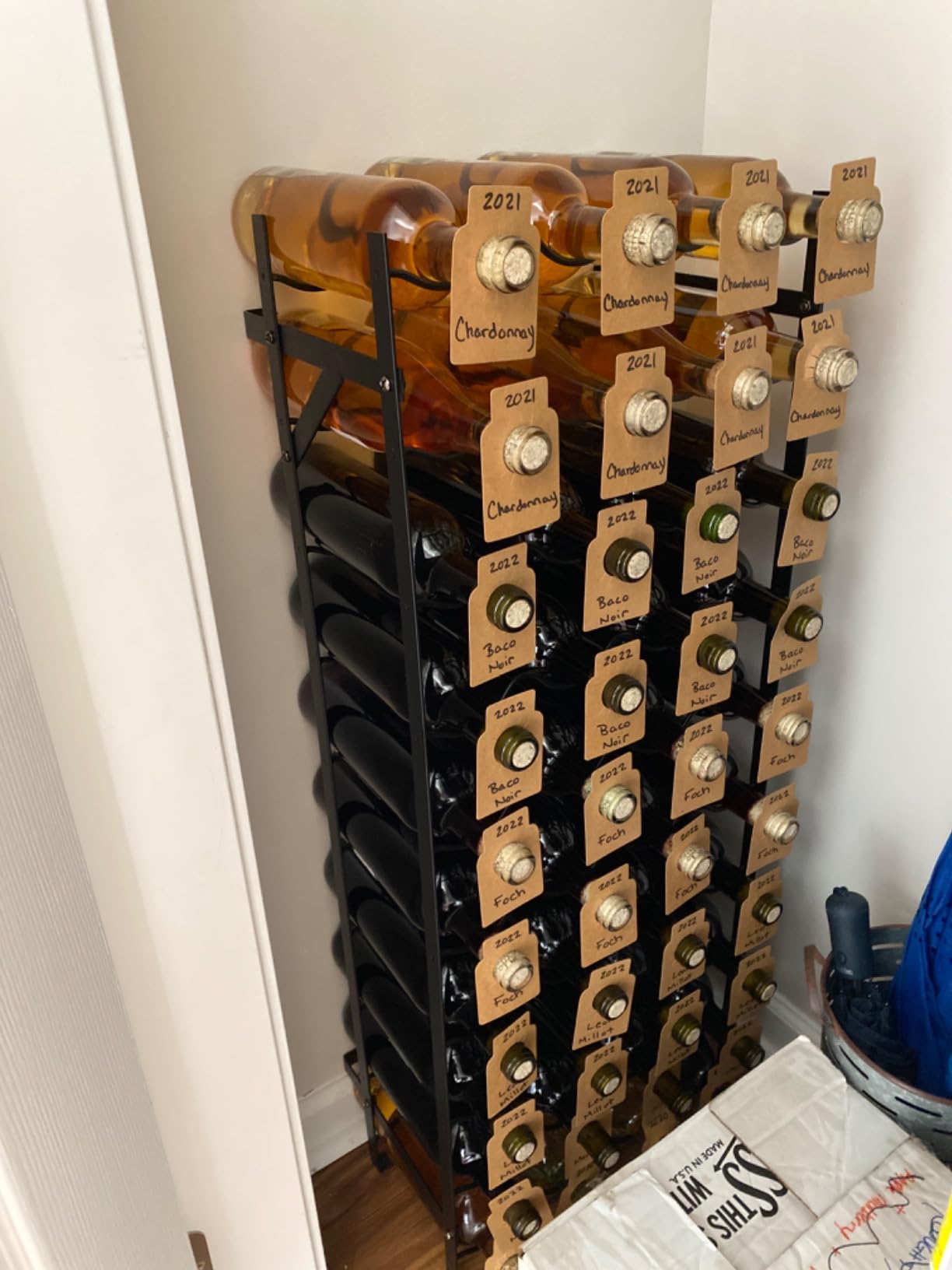 Sorbus Freestanding Floor Wine Rack, Home Bar & Cellar Storage (100 Bottle) customer photo 2