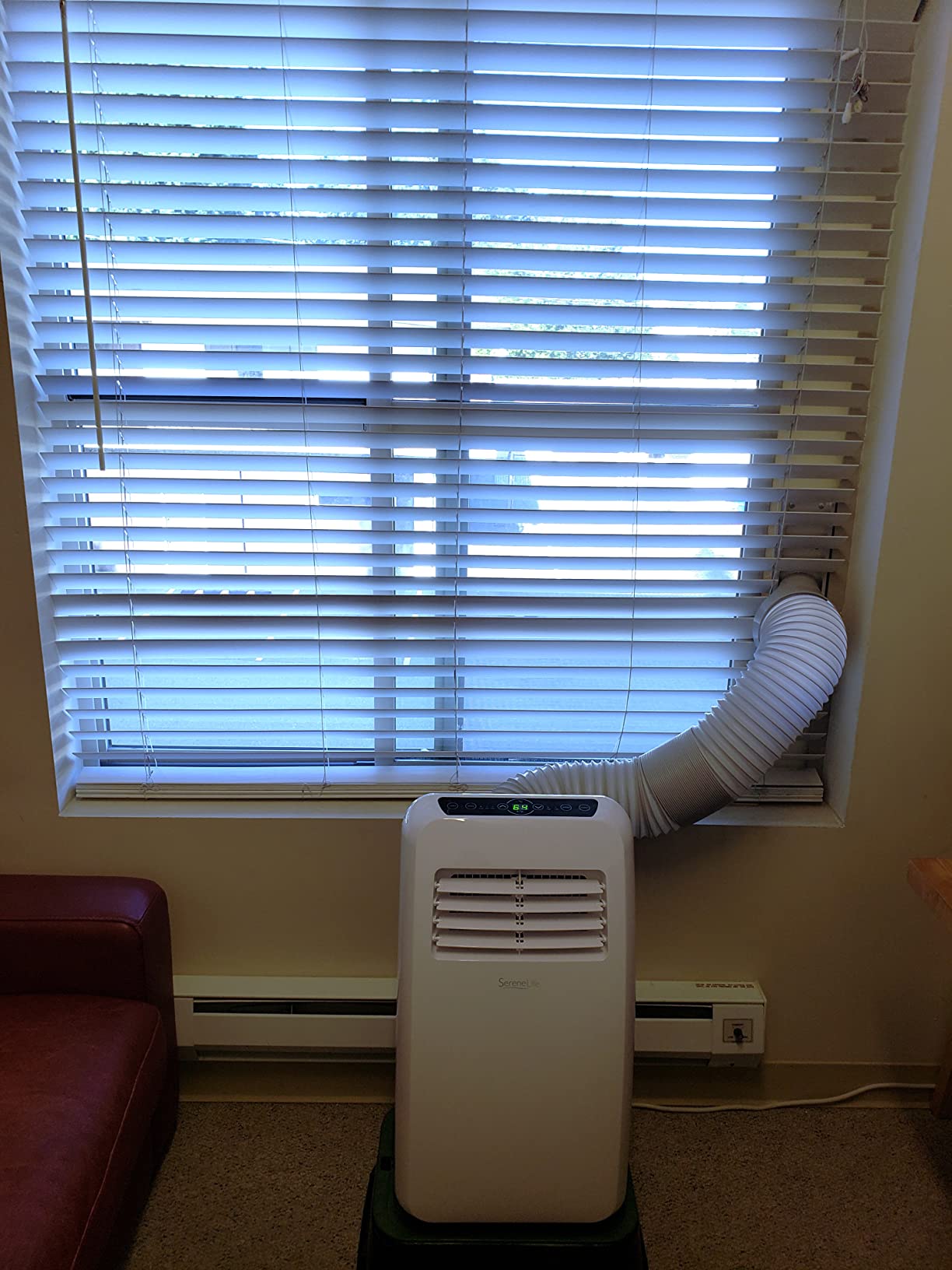 SereneLife Portable Air Conditioner, With Dual Motor, Dehumidifier & Fan | 8,000 BTU AC With Temperature Ranges 64°F-90°F | Fast Powerful Cooling | 3 Fan Speeds, Remote Control, & Window Exhaust Kit customer photo 2