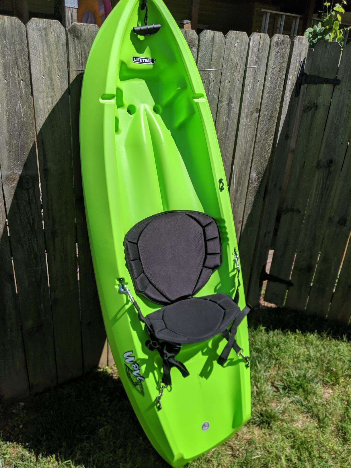 Pelican Boats - Sit-on-top Kayak or SUP Seat – PS0480-3 - Universal Fit Water Repellent Cushion with Back Support, Black customer photo 2